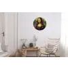 Mona Lisa - Leonardo da Vinci Wandcirkel aluminium klein -woonkamer