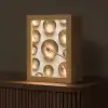Symmetrisch - Goud - Brons - Balans Light Box met kabel (Tafellamp) klein -z3d_website