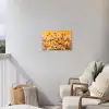 Bloemen - Veld - Geel Tuinposter op houten frame 2 cm dik klein -sfeer1
