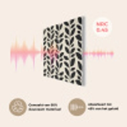 Botanisch - Dessin - Zwart - Beige PET vilt klein 837 -USP_NL
