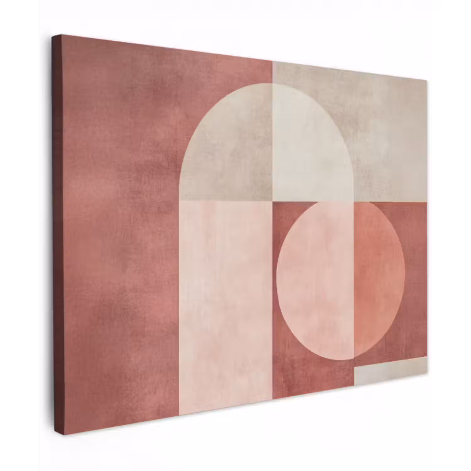 Leinwandbild - Figuren - Abstrakt - Rosa