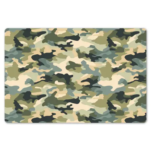 Woestijncamouflage - Zandkleurig - Groen - Patroon Placemat vinyl groot 368 -zzsfeer1_Kitchenyeah-website