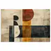 Modern - Kunst - Beige - Industrieel poster papier klein -3d