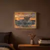 Natuur - Luipaard - Dier - Zonsondergang - Modern Light Box met batterij (Wandlamp) middel -sfeer4