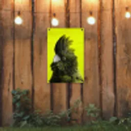 Kaketoe - Vogel - Geel tuinposter los doek klein -sfeer1