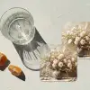 Bloemen - Vaas - Stilleven - Beige onderzetter kurk middel -sfeer4