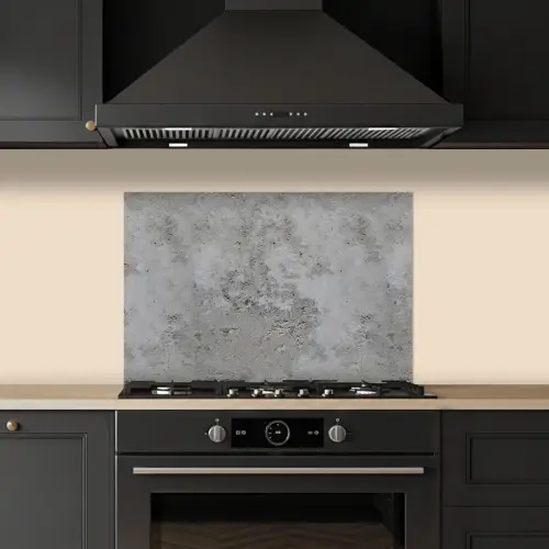 Patroon - Grijs - Oud - Beton keuken achterwand spatscherm klein 900 -sfeer1