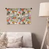 Tropisch - Zomer - Vlinder - Bloemen Wandkleed katoen klein 269 -sfeer4