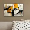 Geel - Abstract - Modern - Vormen canvas 2cm klein -sfeer3