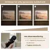 Zonlicht - Mist - Bergen - Bomen Light Box met batterij (Wandlamp) middel -USP_dimbaarNL