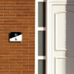 Zwart wit - Huisdier - Bruingestreepte kat Naambord Rechthoek middel -sfeer3-rechthoek-S