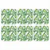 Bohemian - Bladeren - Bloemen - Tropisch onderzetter kurk middel -3d