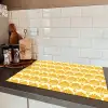 Patroon - Motief - Geel Inductie beschermer vinyl 3mm klein 276 -sfeer3