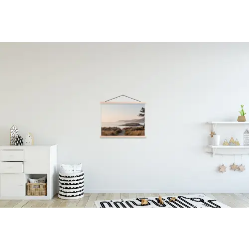 Landschap - Kust - Duinen textielposter latten blank klein -kinderkamer