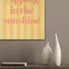 Gestreept - Geel - Sunshine - Letters PET vilt klein -sfeer6_closeup