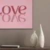 Love - Roze - Spiegeling PET vilt klein -sfeer6_closeup