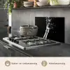 Champagne - Zwart - Spetters - Popping keuken achterwand spatscherm klein -usp_NL