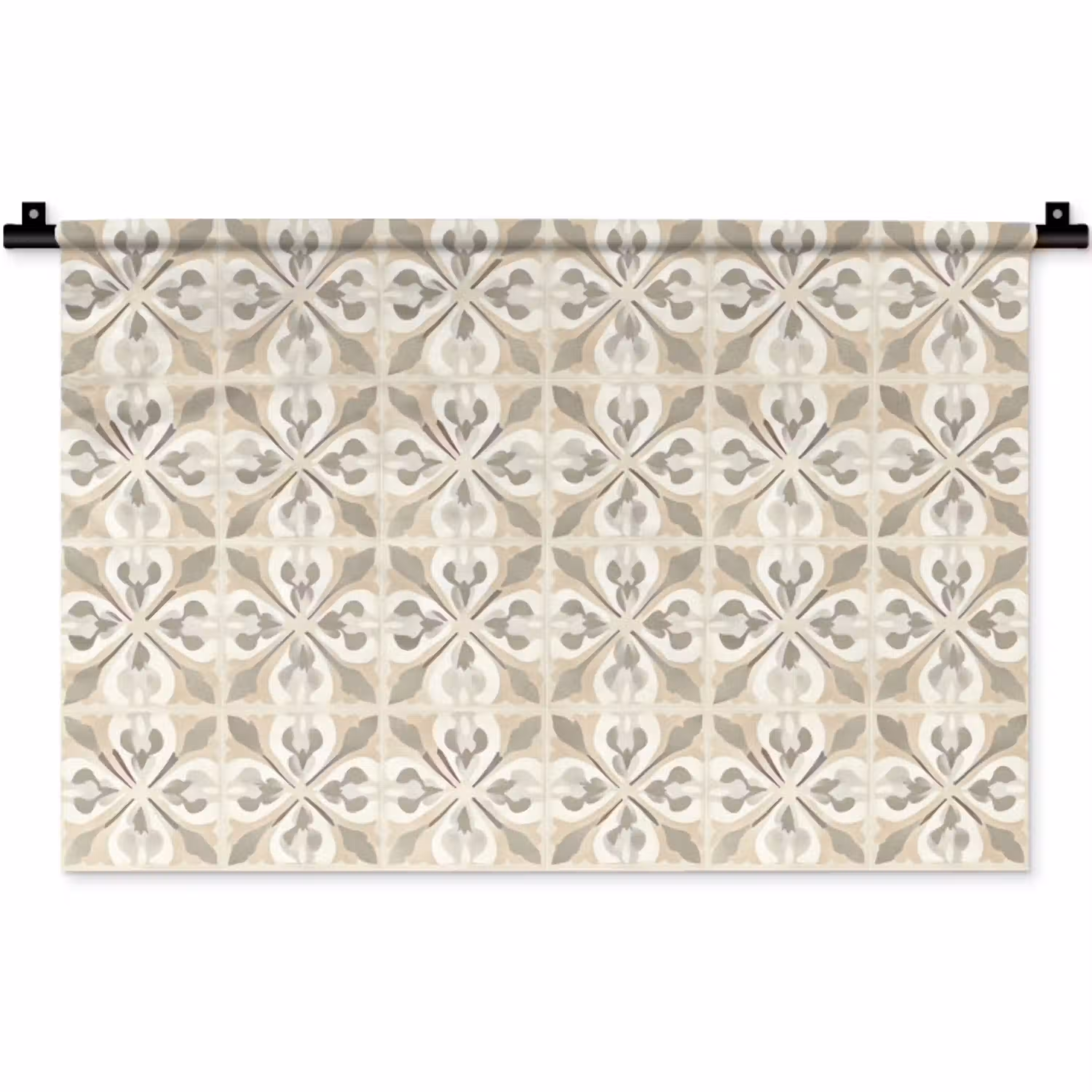 Tegel - Motief - Beige Wandkleed katoen klein 269 -zz3d