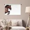 Paard - Springen - Modern Wandkleed katoen middel -sfeer4