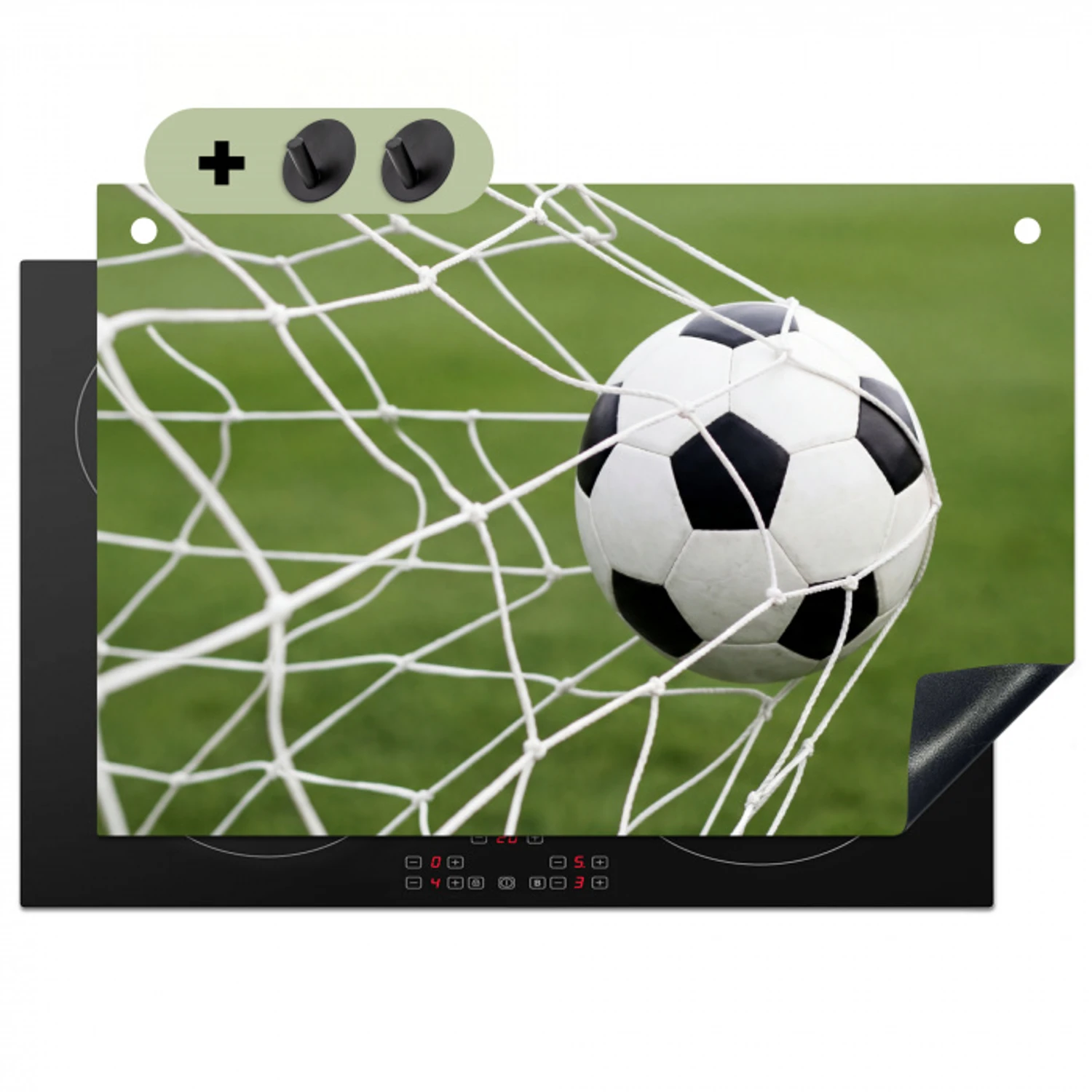 Voetbal - Goal - Net - Sport Inductie beschemer met haakjes klein -3d