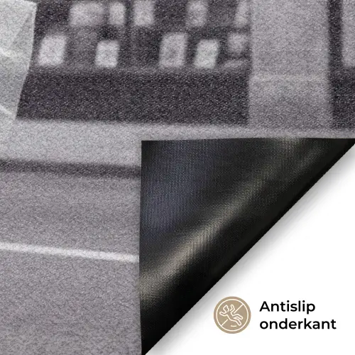 Retro - Vrouw - Zwart - Wit Deurmat klein -antislip_NL