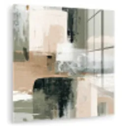 Penseelstreken - Abstract - Aardetinten plexiglas 5mm klein -zzzproduct_nieuw