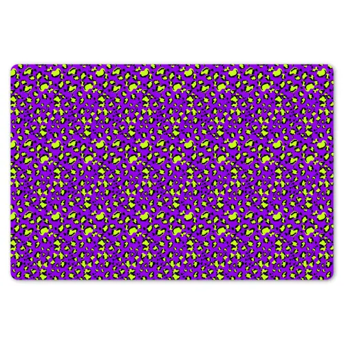 Panterprint - Paars - Groen - Neon Placemat vinyl groot 368 -zzsfeer1_Kitchenyeah-website