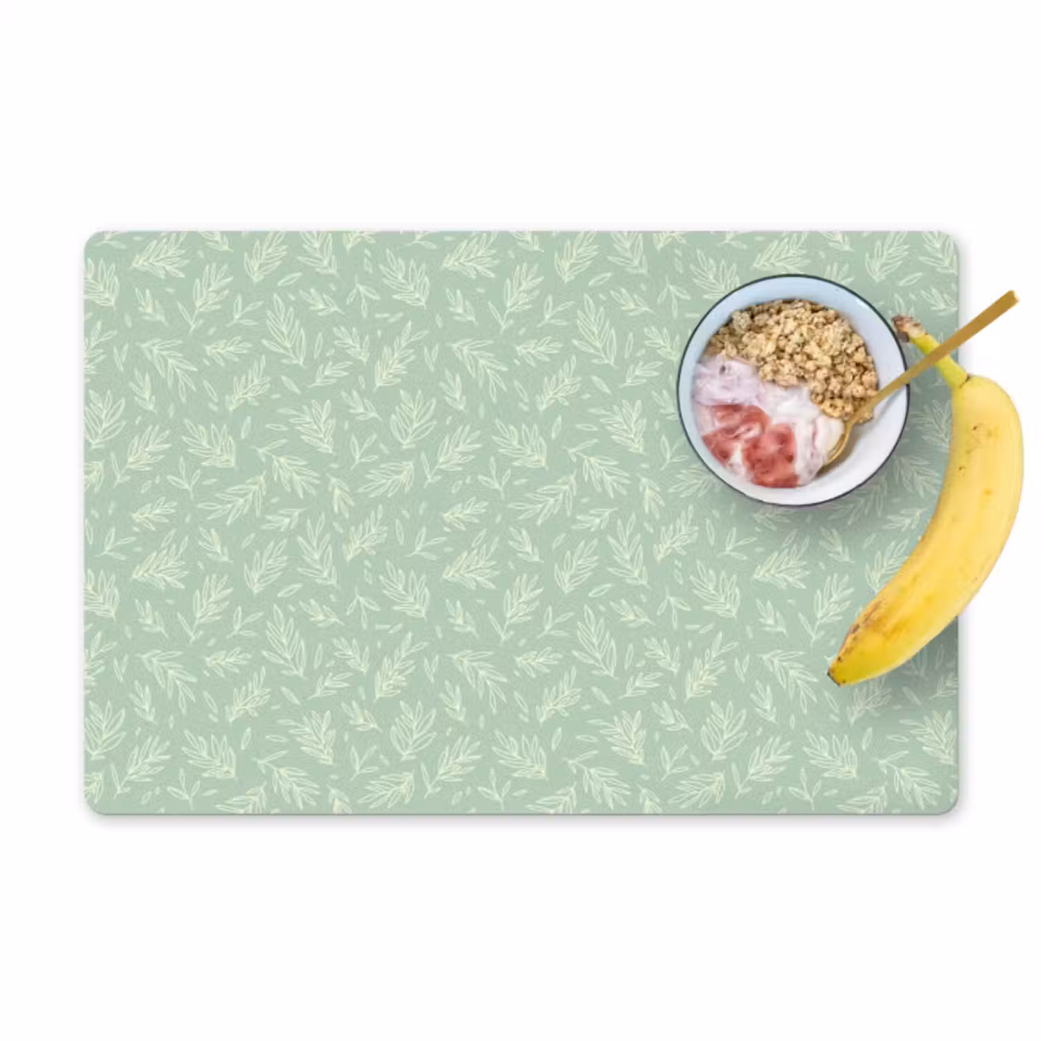 Placemat - 6 stuks - Bladeren - Planten - Groen - Kind - Patroon