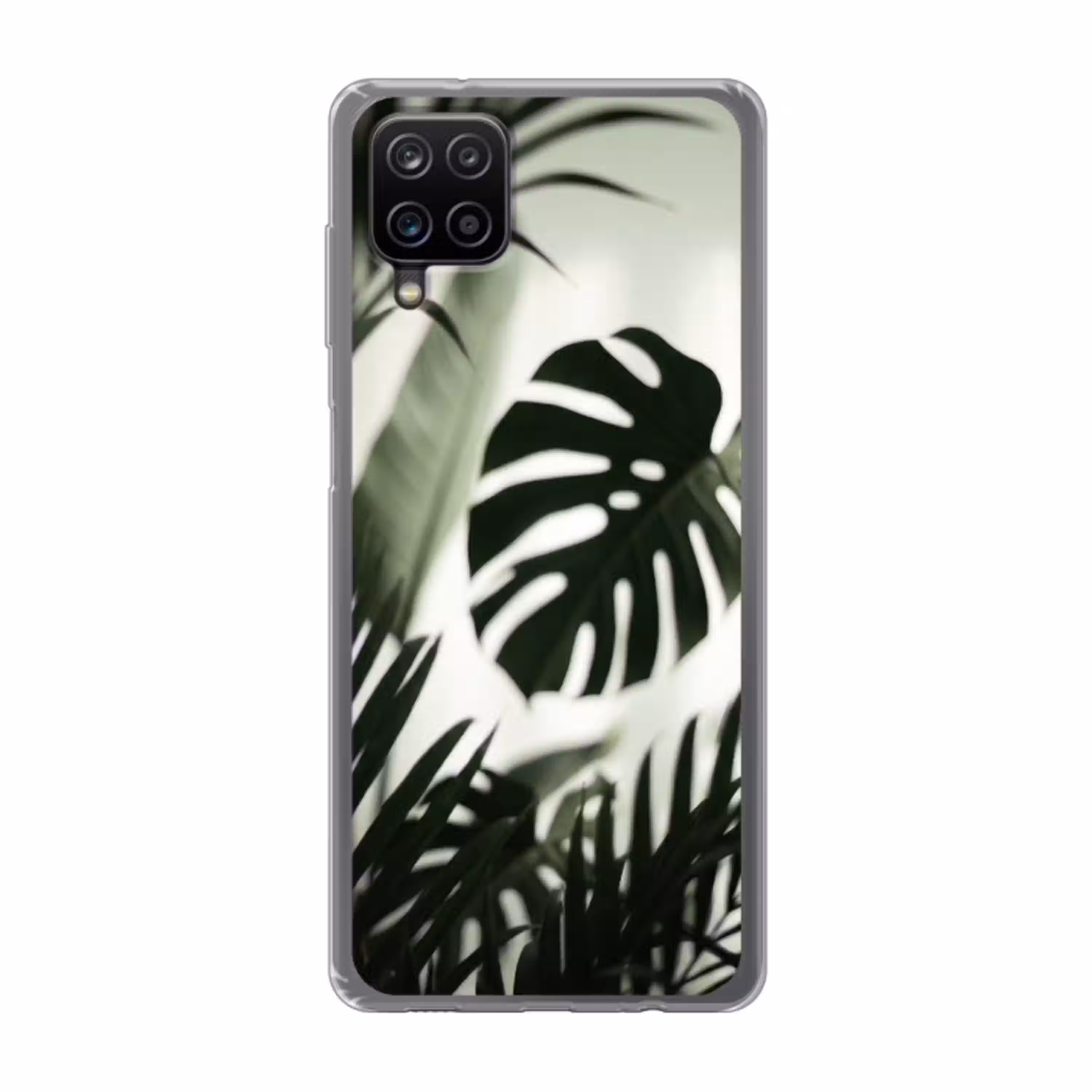 Planten - Bladeren - Natuur - Minimalistisch - Groen Telefoonhoesje Samsung Galaxy A12 klein -3d