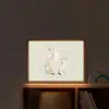 Eenhoorn - Bloemen - Stippen Light Box met batterij (Wandlamp kind) middel -sfeer1_kind