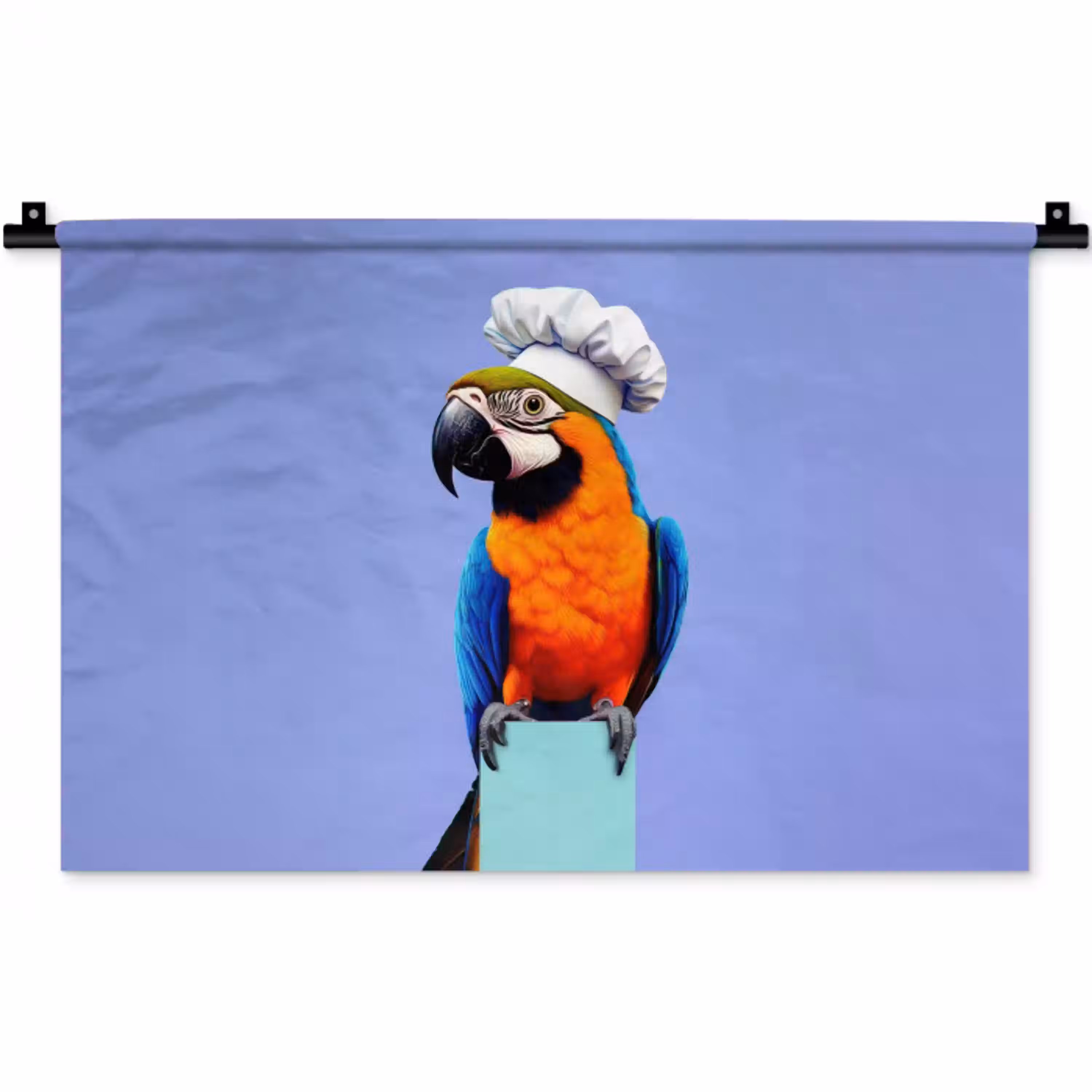 Papegaai - Koksmuts - Vogel - Leuk Wandkleed katoen klein -zz3d