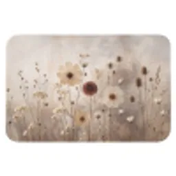 Wilde bloemen - Botanisch - Vintage - Natuur - Rustiek Badmat klein -3d