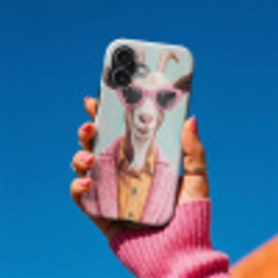 Zonnebril - Roze - Geit - Horen Toughcase MagSafe Apple iPhone 17 klein -Sfeer1V