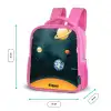 Ruimte met planeten Kinderrugzak - Roze middel -productfoto_formaten