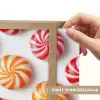 Snoep - Patroon - Rood - Oranje Light Box met batterij (Wandlamp) middel -USP_websiteprintNL