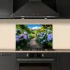 Hortsensia - Pad - Bloemen keuken achterwand spatscherm klein -sfeer1