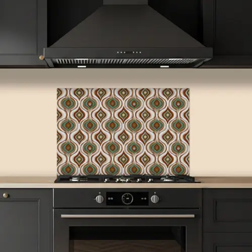 Motief - Patroon - Kleurrijk keuken achterwand spatscherm klein 900 -sfeer1