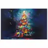 Kerstboom - Kerst - Abstract - Kleurrijk poster papier klein -3d