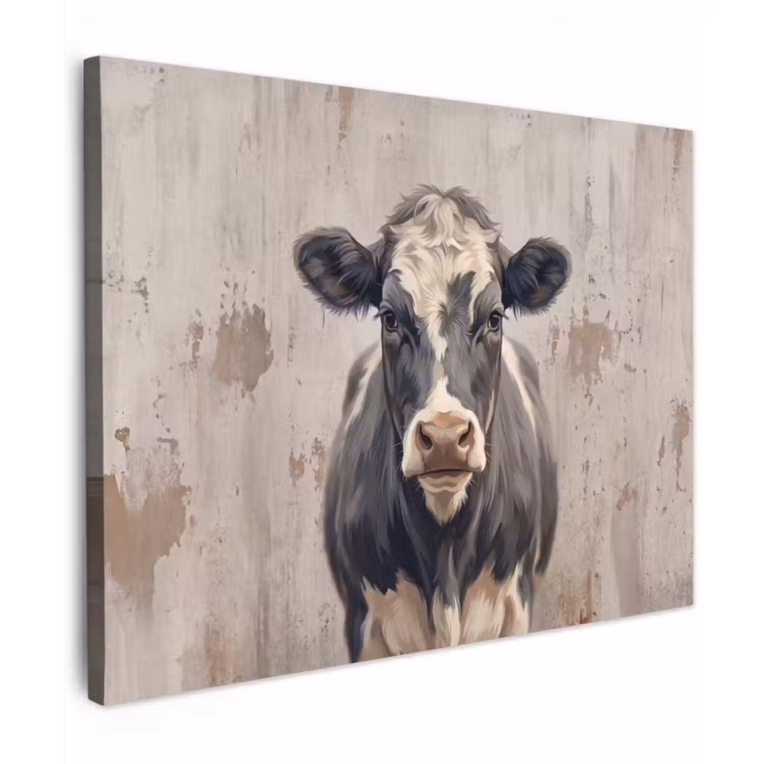 Canvas schilderij - Koe - Portret - Dieren - Modern