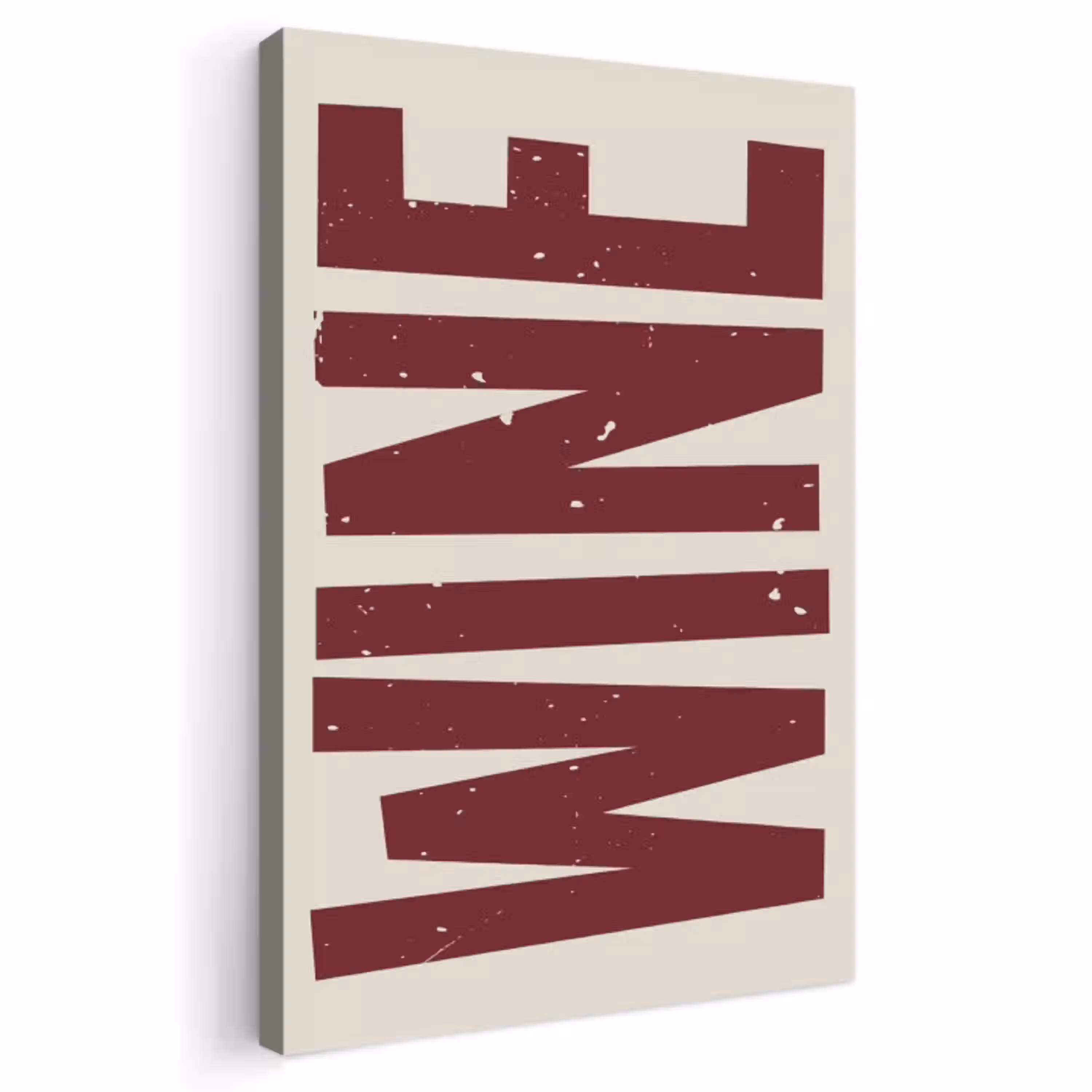 Wine - Red - Decoratie - Japandi canvas 2cm klein -3d