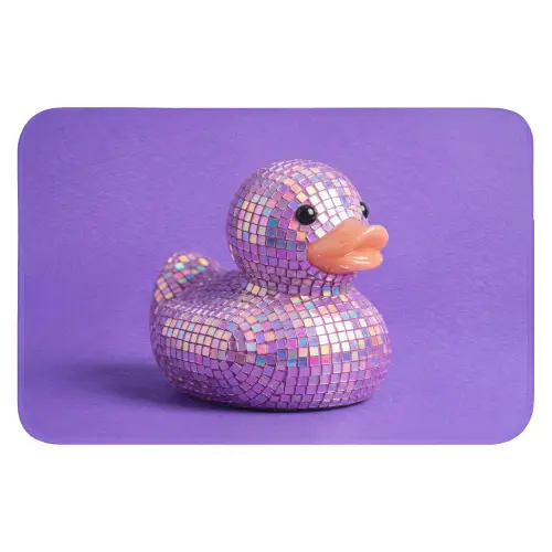 Disco - Eend - Paars WCmat klein -3d