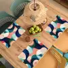 Abstract - Blauw - Roze Placemat vinyl groot -zzsfeer5_Kitchenyeah-website