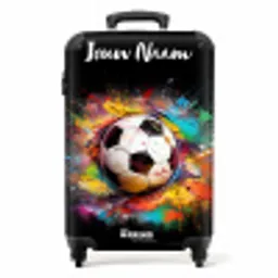 Verfklodder Voetbal NBS - Handbagage koffer - Kinderen Unisex middel -productfoto_recht