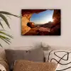 Grot - Woestijn - Zon - Landschap canvas 2cm klein -sfeer1