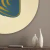 Felgeel - Vis - Strepen - Vinnen Akoestische PET Vilt - Rond klein -sfeer5_closeup
