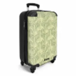 Palmwoud - Tropisch - Groen NBS - Handbagage koffer - Volwassenen Unisex middel -productfoto_3d
