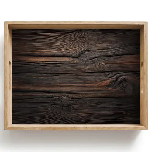 Hout - Grillige nerven Dienblad Rechthoek middel -z3d_shopping