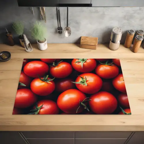 Groente - Rood - Tomaten Inductie beschermer vinyl 3mm klein -sfeer5