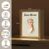 Prinses - Bruin - Haar - Kroon Light Box met kabel (Kinderlampje) klein -USP_NL