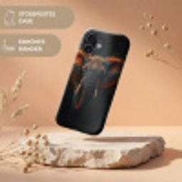 Olifant - Oranje - Oren Toughcase MagSafe Apple iPhone 17 klein -USP_RandenV_DE
